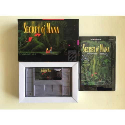 16Bit Games ** Secret of Mana ( USA Version!! Box+Manual+Cartridge!! )