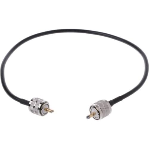 2021 New RF Coaxial Cable Connector UHF PL259 Male to UHF Male PL259 RG58 Pigtail Cable 50cm