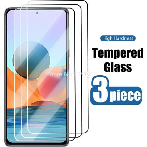 3PCS Tempered Glass for Xiaomi Redmi Note 10 Pro 10 Pro Max 10 10 5G 10S Tempered Screen Protector for Rendmi 9 Pro 9 8 Pro 8