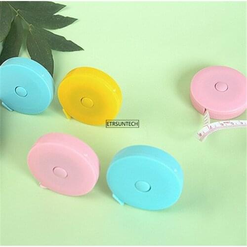 300pcs Tape Measures Portable Retractable Ruler Children Height Ruler Centimeter Inch Roll Tape Random Color