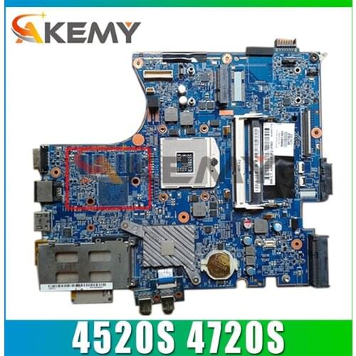 AKemy Laptop motherboard For HP Probook 4520S 4720S HM57 Mainboard 598667-001 598667-501 H9265-1 48.4GK06.041