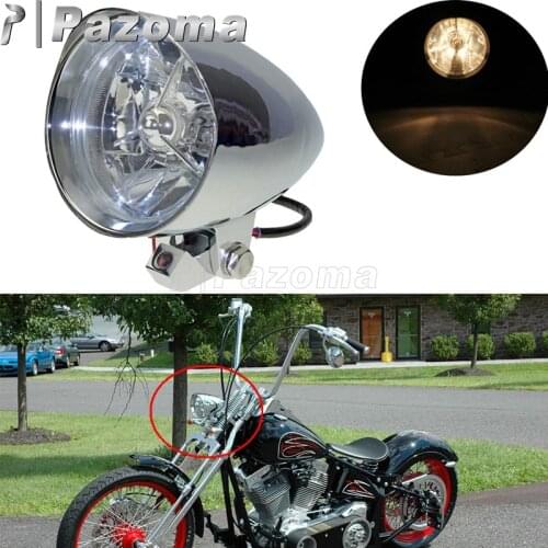 Aluminum Motorcycle 4.5" H4 Headlight Front Headlamp Trim Ring For Harley Cafe Racer Bobber Sportster Iron Superlow 883 Roadster