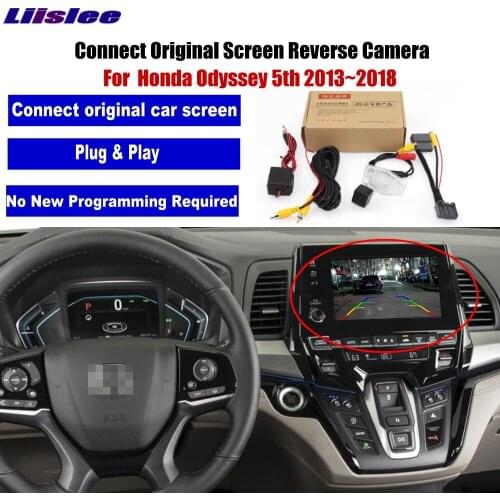 Liislee Car Reverse Camera For Honda Odyssey 5th 2013～2018 Connect Original Factory Screen Monitor Compatible Parking Camera