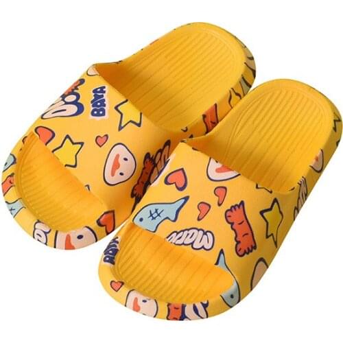 Childrens shoes summer new fashion cartoon indoor boys slippers soft soles comfortable non-slip outdoor girls slippers