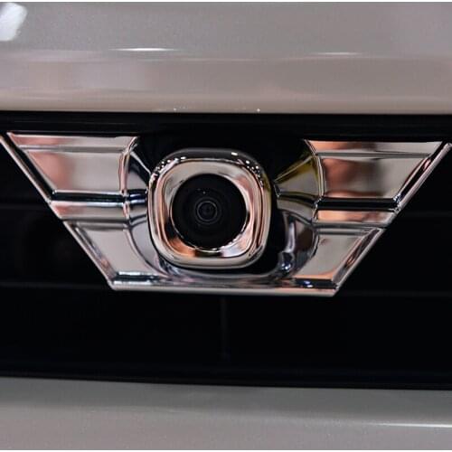 For Toyota RAV4 2016 2017 2018 ABS Chrome Car front Camera Decoration strip Accessories Trim Auto Cover styling