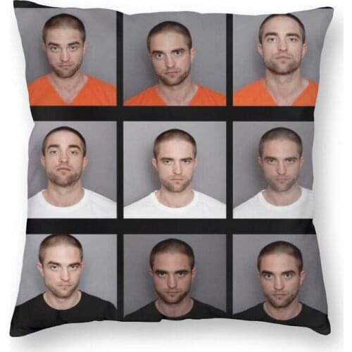 Not A Good Time Robert Pattinson Cushion Cover Double Side Print Rob Throw Pillow Case for Car Cool Pillowcase Decoration