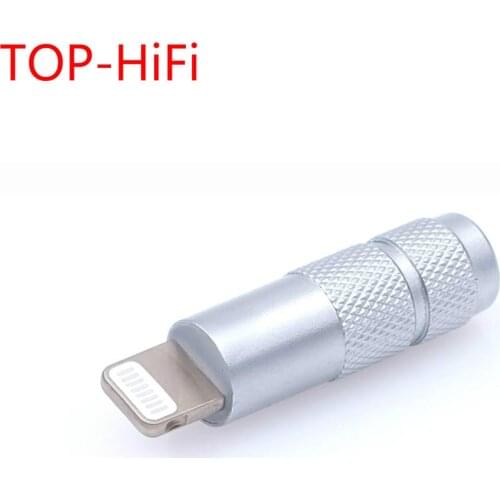 TOP-HiFi one pcs DAC Decoder Chip Adapter for iphone lightning Male to 3.5mm Female Connector Jack for Earphone Amplifier