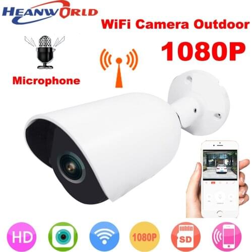Camera IP WiFi 1080P Outdoor Night Vision Waterproof Video Bullet Camera Security Surveillance CCTV Motion Alarm iCsee APP