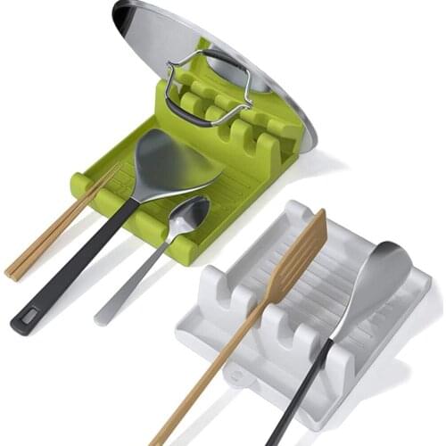 Kitchen Storage rack Spoon chopsticks Spatula Storage Box With Drip Pad Cooking Utensil Non-Slip Kitchen Organizer Accessories