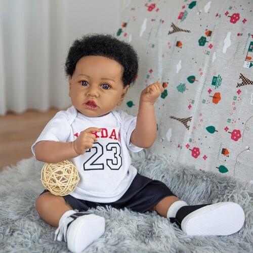 58cm Reborn Baby doll Lifelike Reborn Baby Sportswear boy Babies Doll Full Vinyl Body So Model Doll For Toddler bebe Toy Gifts