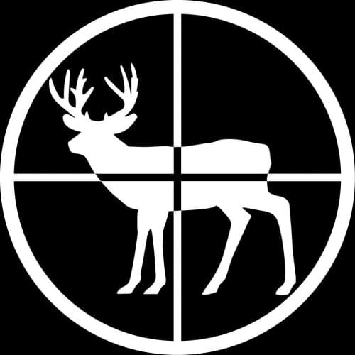 Crosshairs Decal Window Bumper Sticker Car Decor Deer Hunter Hunting Sights Car Decor