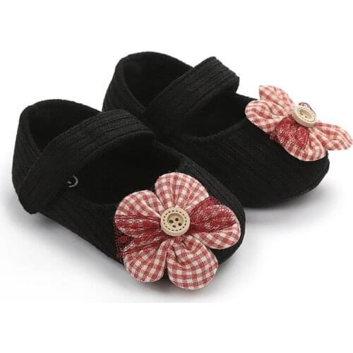 Baby Boy Girl First Walkers Clothing Kids Infant Newborn Unisex Soft Sole Crib Shoes Flower Cotton Prewalker Shoes 2021