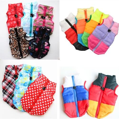 Pet Clothing Puppy Outfit Vest Warm Dog Clothes For Small Dogs Winter Windproof Pets Dog Jacket Coat Padded Yorkshire Chihuahua
