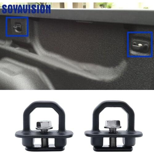 Pair Car accessories Tie Down Anchor Truck Bed Side Wall Anchors for Pickup GMC Sierra Cargo
