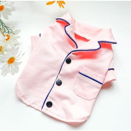 Pet Pajamas For Dogs Cats Soft Puppy Jumpsuit Homewear Comfortable Dog Cotton Sleepwear Pet Clothing For French Bulldog