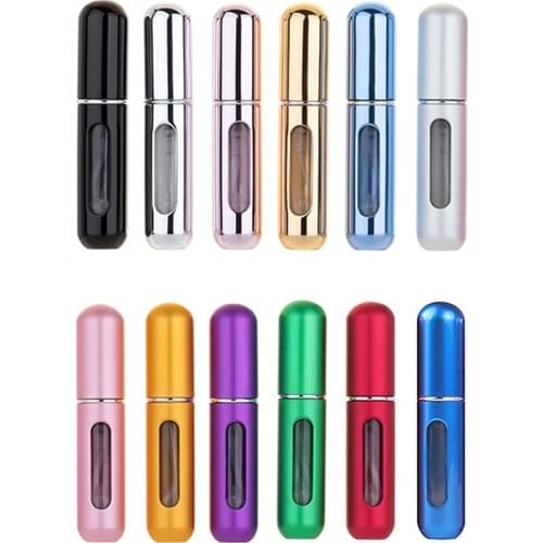 Protable 5Ml Mini Empty Refillable Perfume Atomizer Bottle Travel Scent Pump Portable Spray Case Vik