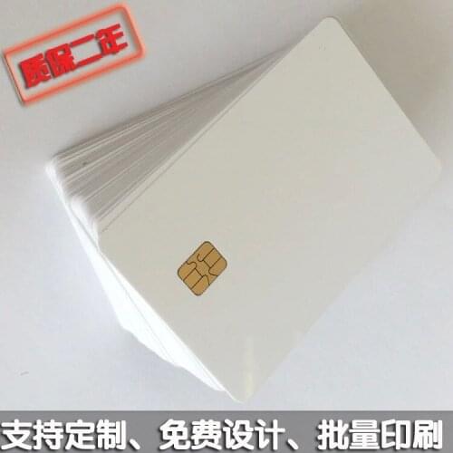 Customer secrect PVC Contact Smart IC Card Fudan 4442 Black card