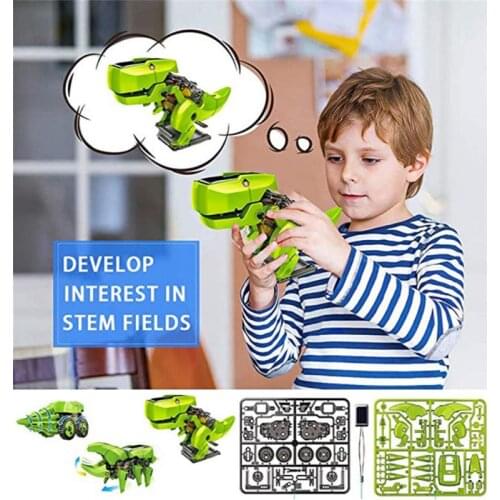 Assembly Dinosaurs Model Toy Kids Creative Science Education DIY 3 In 1 Self-assembled Dinosaur Novelty Toy Children Gift