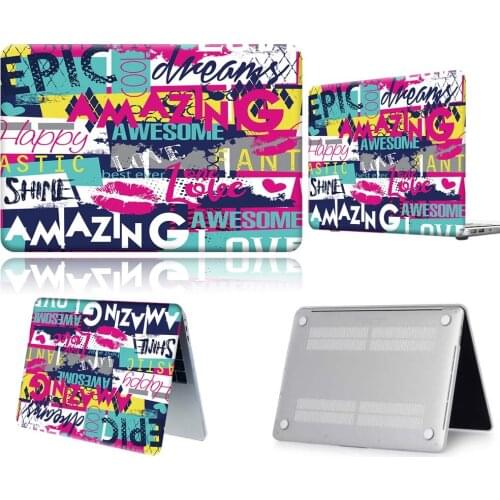 Laptop Case For Apple Macbook 12/Pro 13(A2251 A2289)/Pro 13 A2338/Air 13 A2337/Pro 15 16/Air 11 Ultra-thin Shell With 3D Color