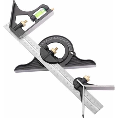 300mm High Precision Protractor Multi-function Professional Tools Combination Square Angle Ruler Woodworking Measuring Tool