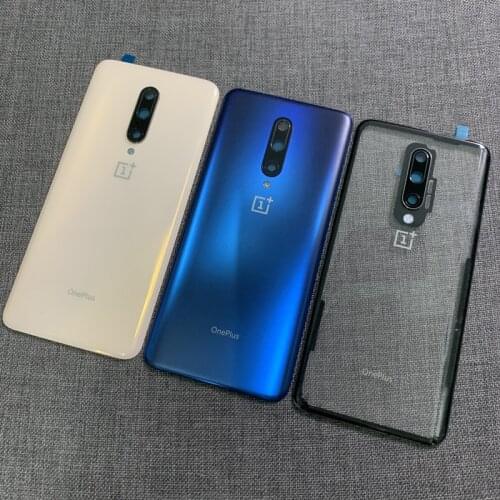 7Pro Original Rear Housing For Oneplus 7 Pro One Plus Glass Back Cover Repair Replace Battery Door Case + Logo Camera Lens Glue