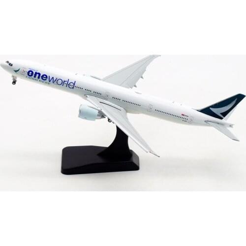 1/400 B777-300ER B-KQI Cathy Pacific ONEWORLD airlines airplane model toys aircraft diecast plastic alloy plane gifts for kids