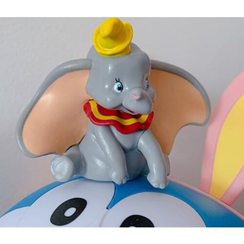 1PCS 10cm Disney big ear Dumbo solid accessories doll ornaments collectable ornaments