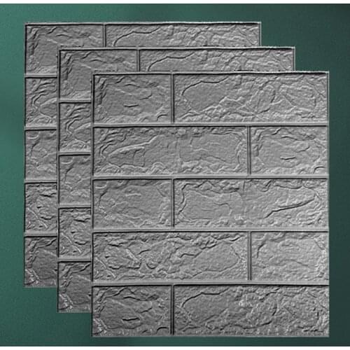 10/15/30pcs 3D Brick Sticker Self-Adhesive DIY Waterproof Foam Wallpaper For Room Kitchen Roof Ceiling Background Wall