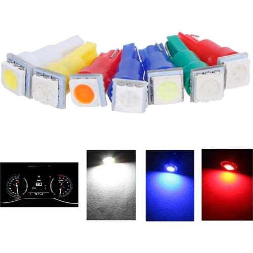 10pcs LED T5 5050 Instrument Light bulbs 24V DC LED Car Auto Dashboards Gauge Lamp