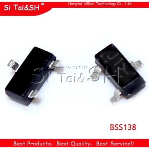100pcs BSS138 J1 SOT-23 BSS138LT1G SOT23 MOSFET N-Channel 50V 200MA