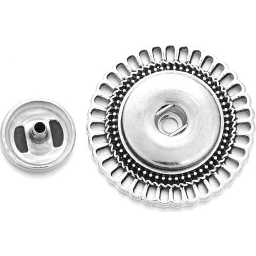 6pcs/lot New Snap Button Jewelry Accessories For Snap Bracelet Fit 18MM Snap Button Interchangeable Snap Jewelry DIY Findings