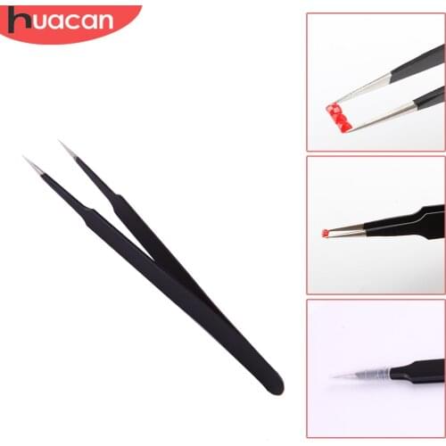 Diamond Painting Tweezers Stainless Steel Tool Accessories Straight Industrial Anti-static Tweezers Sewing Supplies