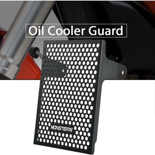 Motorcycle Aluminum Motorcycle Oil Cooler Guard Cover For Ducati Monster 796 2010-2016 Monster 1100 1100S S/EVO 2009-2016 2010