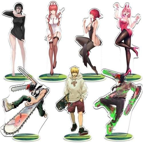 Anime Chainsaw Man Pochita Makima Hayakawa Aki DenjiAcrylic Stand Figure Model Plate Display Tabletop Decor Collections Toy