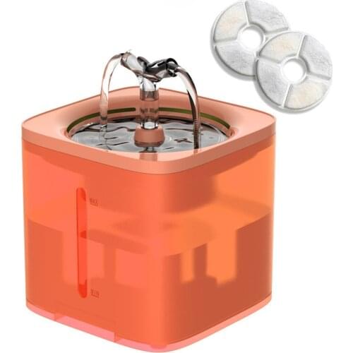 Automatic Cat Water Fountain With Faucet Dog Drinking Dispenser Transparent Drinkers For Cats Pet Drinking Bowl Filter Feeder