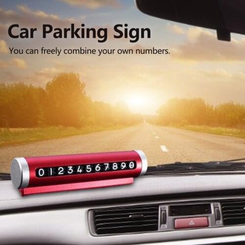 Car Temporary Parking Card Phone Number Card Plate Telephone Number Car Park Stop Automobile Accessories Car-styling