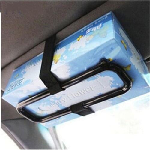 Car Sun Visor Tissue Box Tissue Bag Fixing Frame Car Chair Back Paper Towel Holder Vehicle Auto Car Accessories
