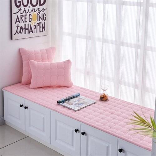 Home Decor Bedroom Rug Anti-slip Coral Velvet Tatami Bay Window Area Rug Pink Plaid Memory Foam Door Mat Living Room Carpet