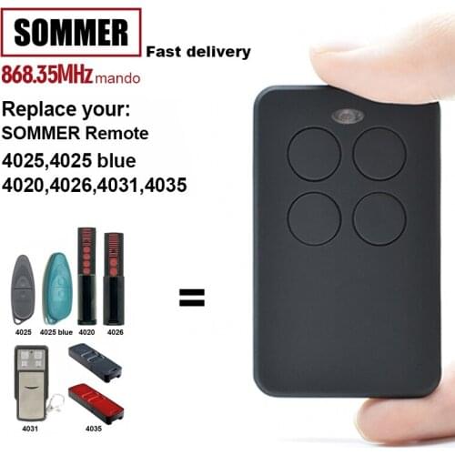 SOMMER 868 remote garage door rolling code remote control duplicator SOMMER 4020 4026 TX03-868-4 remote control 868mhz Clone