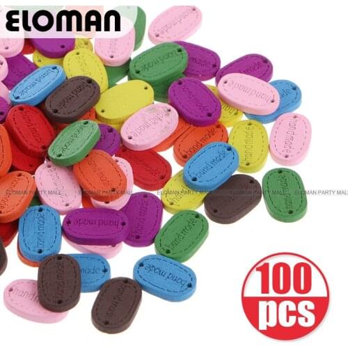 ELOMAN colorful handmade wooden childrens DIY handmade accessories wooden decorative signs