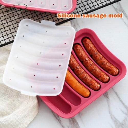 DIY Sausage Making Mold Food Grade Silicone Handmade Hot Dog Baking Mold Kitchen Gadget Rapid Prototyping Ham Mold