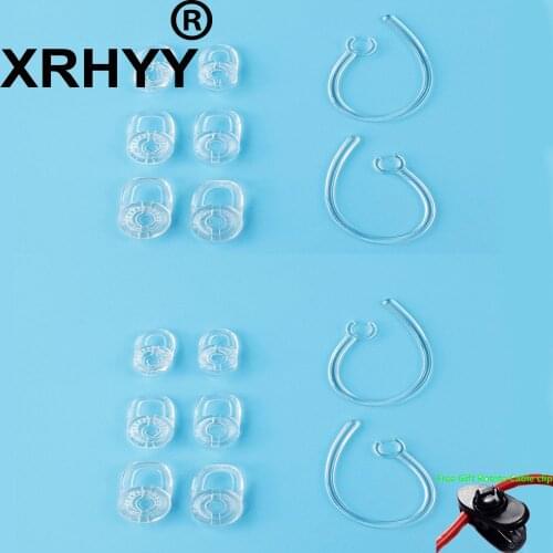S/M/L Clear Gel Eargel Replacement 12 Pcs Earbuds & 4 Pcs Ear Hook For Plantronics M155 M165 M1100 M100 M55 M28 M25 Voyager Edge