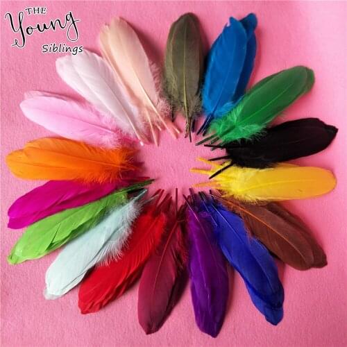 Goose Feathers 15-20 cm (6-8) Wholesale natural colored feathers Christmas Craft Christmas tree decorations Accessories Supplies