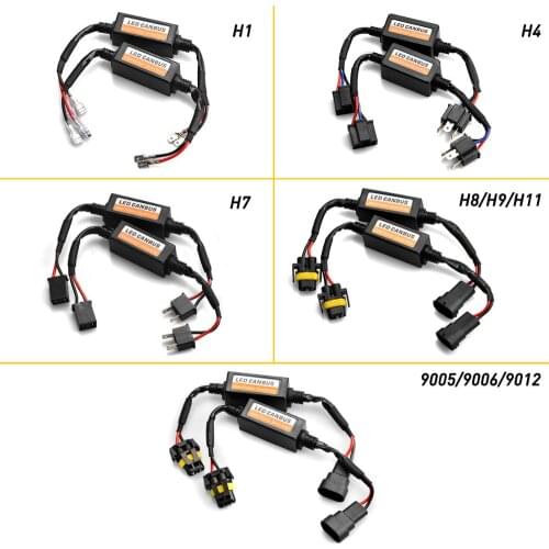 H1 H4 H7 H8 H11 9005 HB3 9006 HB4 LED Xenon HID Bulb Decoder Resistance 50w Canbus Error Eliminator Harness Adapter