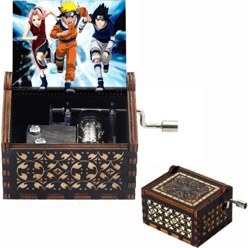 HOT Wooden Hand Crank Black Queen Jurassic Park Music Box Childrens Holiday Gifts Christmas Gifts New Year Gift