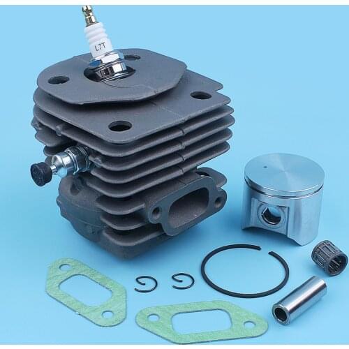 47mm Big Bore Cylinder Piston Decompression Valve Kit For Jonsered CS 2156, CS 2159, CS2156 CS2159 EPA Chainsaw Nikasil Coated