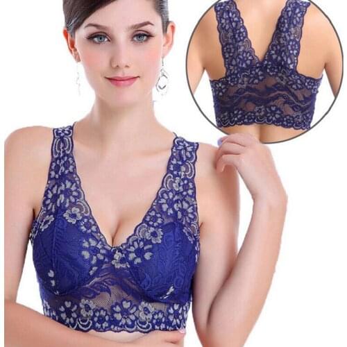 Lace Push Up Bra Female Summer Ultra-Thin Sexy Hollow Out Brassiere Breathable Vest Bra Padded Seamless Lingerie Plus Size 4XL