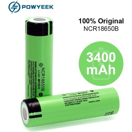 3400mah NCR 18650B 18650 Lithium Rechargeable Battery For Flashlight With PCB Protected Replacement NCR 18650B Battery for Toys