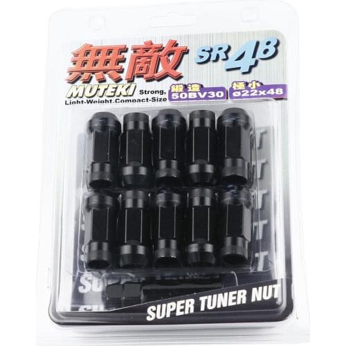 Muteki SR48 Steel Extended Open Racing Car Wheel Rims Lug Nuts Extended Tuner Nuts 20pcs/set