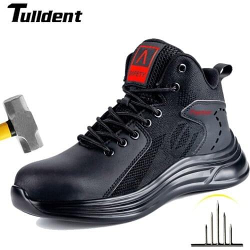 Men Work Safety Shoes Anti-puncture Working Sneakers Male Indestructible Work Shoes Men Boots Lightweight Men Shoes Safety Boots